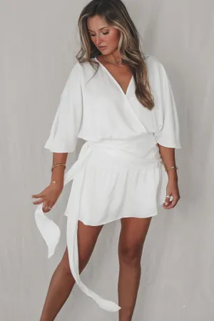 DEAL Wake Up And Shop White Short Sleeve Romper