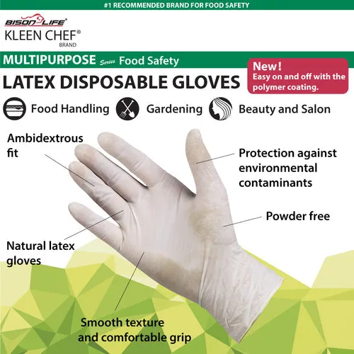 Disposable Food Preparation Multi-purpose Natural Latex Gloves