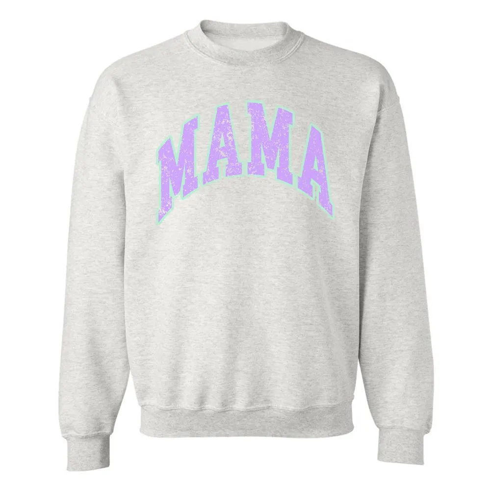 'Distressed 'Varsity 'Mama' Crewneck Sweatshirt