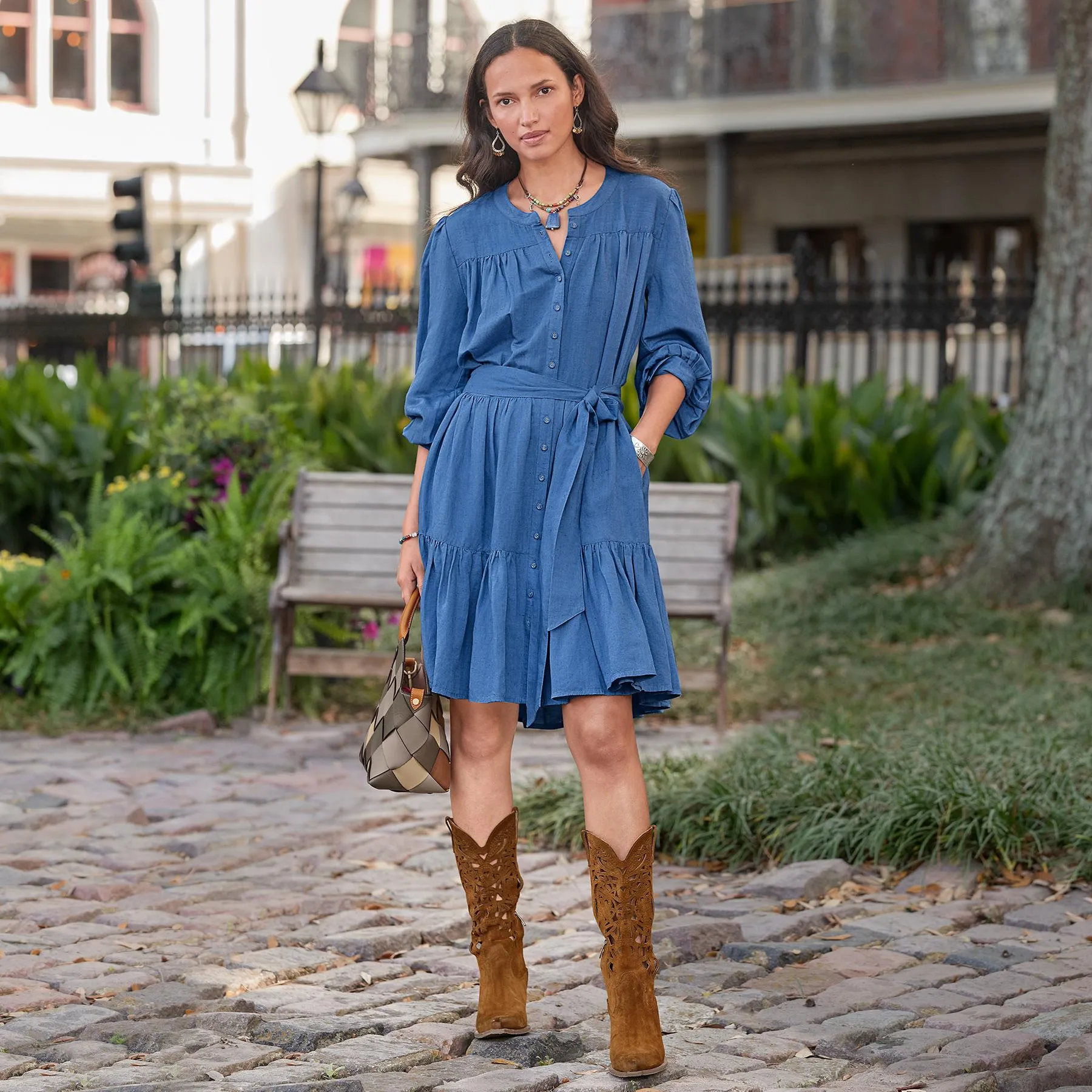 Elderflower Linen Dress