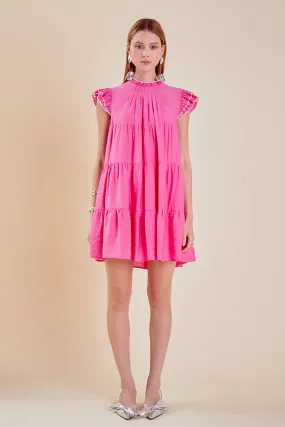 English Factory - Contrast Merrow Babydoll Dress