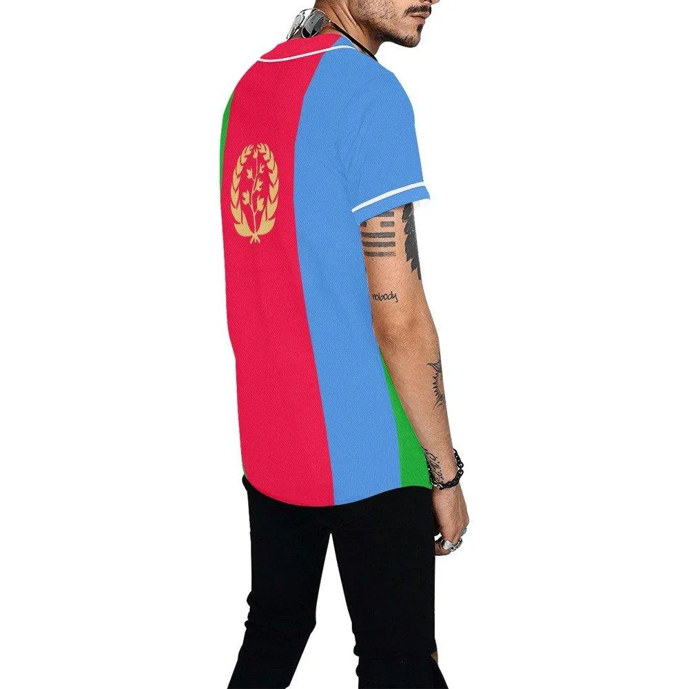 Eritrea Flag Baseball Men Jersey