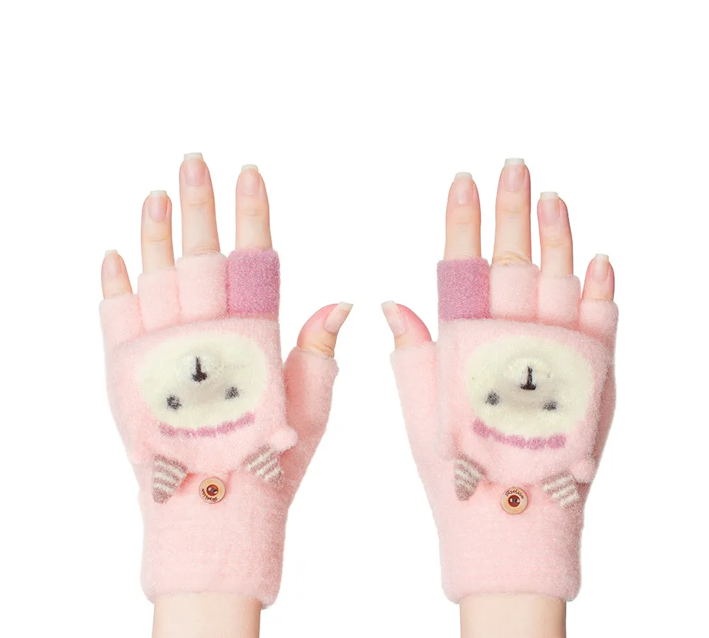 EVERAU® Fingerless Ultra Plush Knit Ewe Gloves