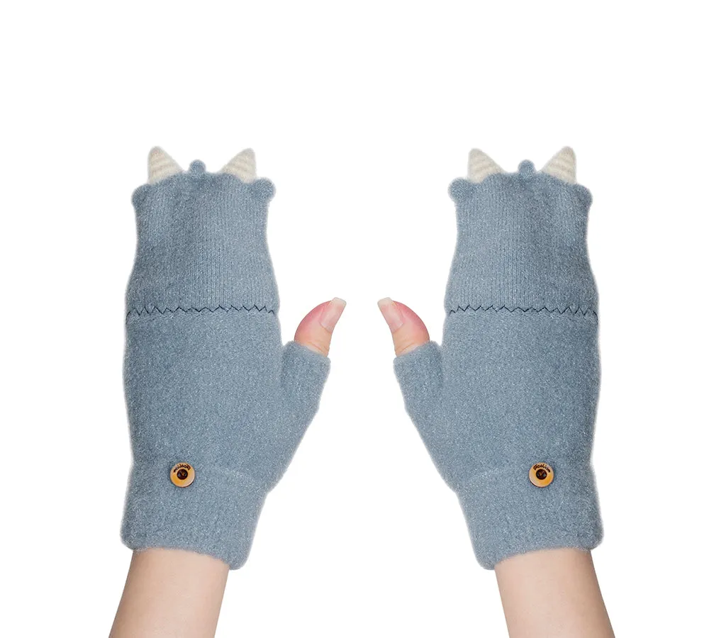 EVERAU® Fingerless Ultra Plush Knit Ewe Gloves