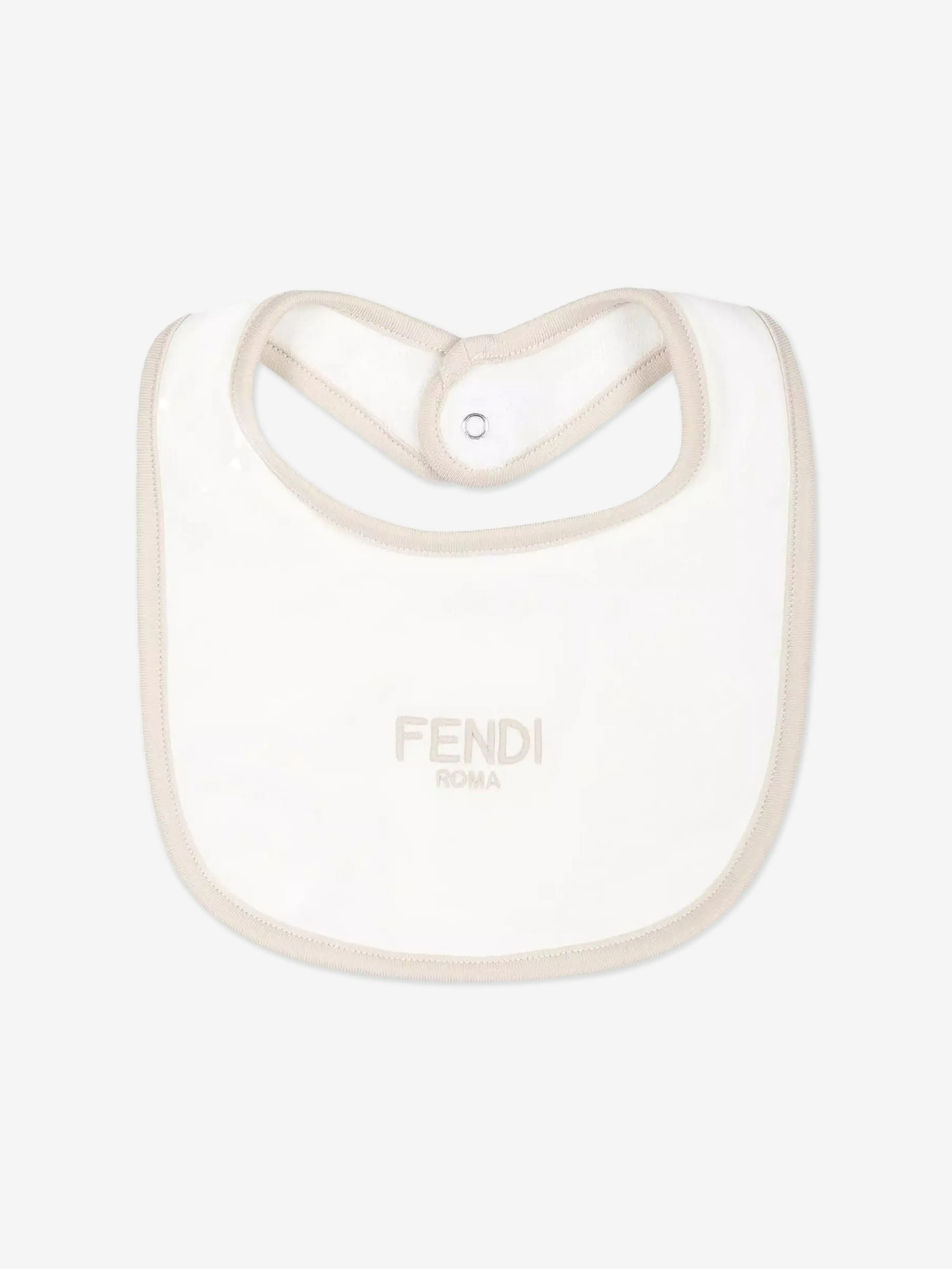 Fendi Baby Bear Babygrow Gift Set in Beige