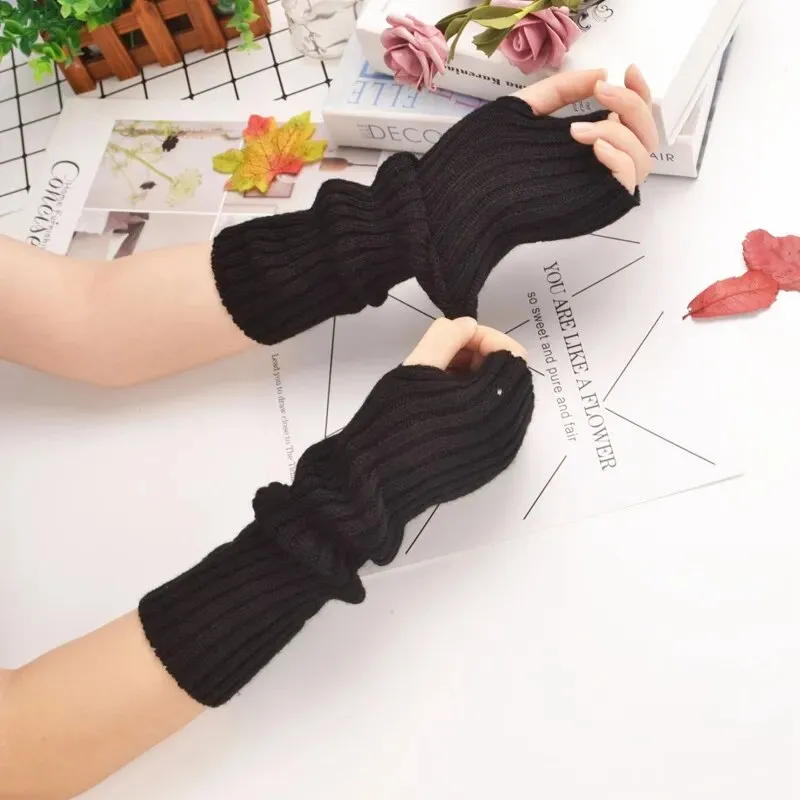 Fingerless Arm Warmer Gloves