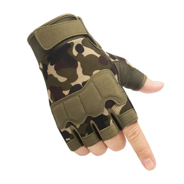 Fingerless Tactical Outdoor Anti-Slip Utility Gloves