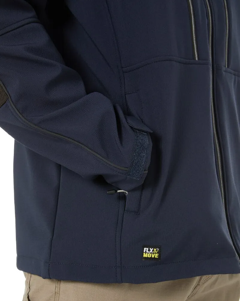 Flex and Move Hooded Soft Shell Jacket - Navy