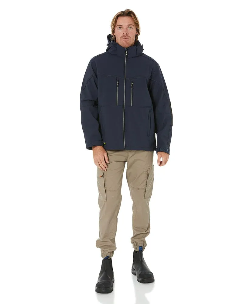 Flex and Move Hooded Soft Shell Jacket - Navy