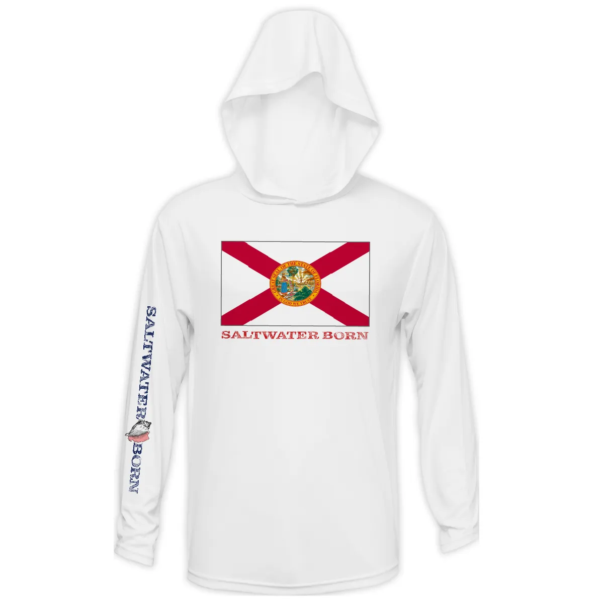 Florida Flag Boys and Girls Long Sleeve UPF 50  Dry-Fit Hoody