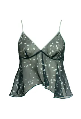 Folie Petal Silk Camisole -Eucalyptus