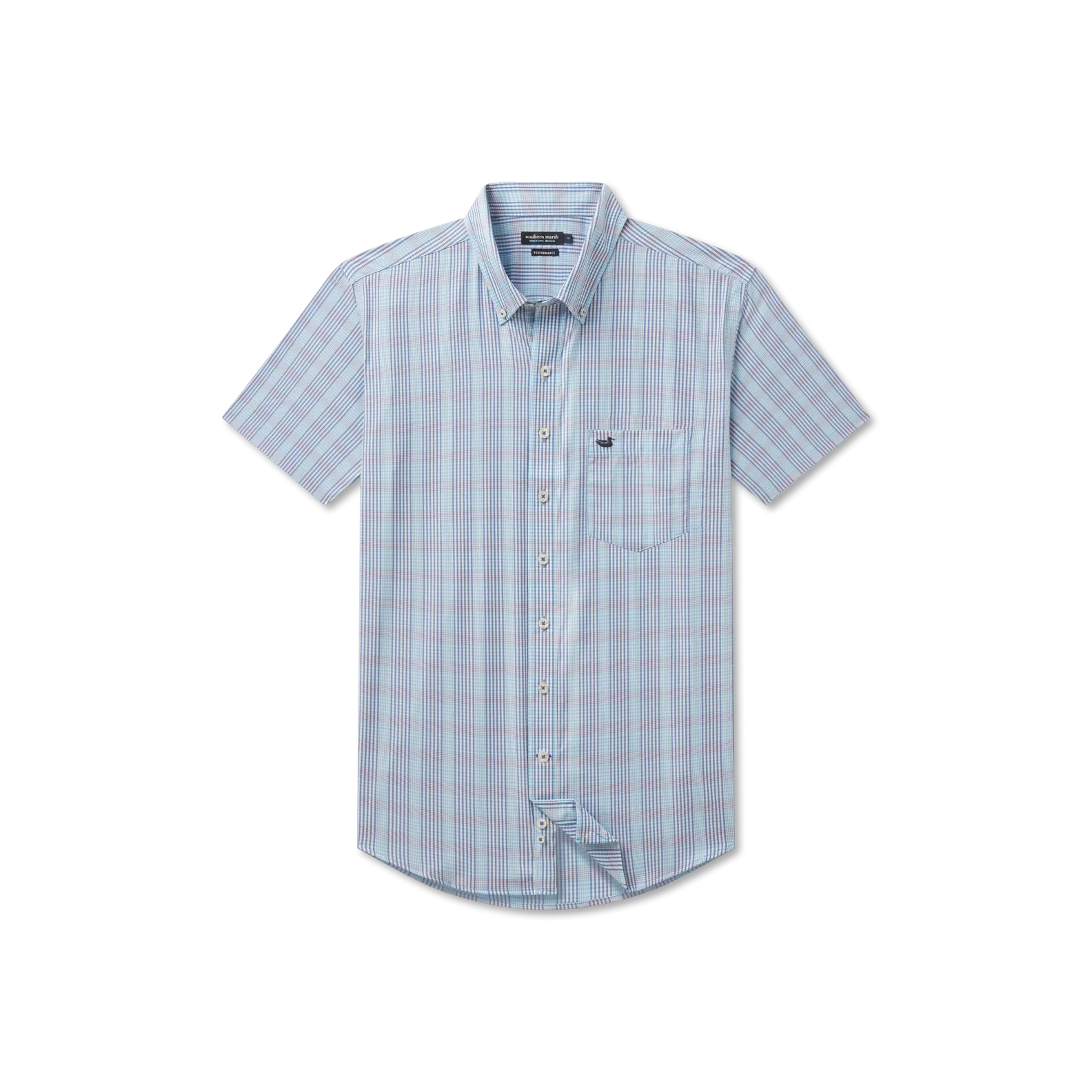 Franklin Performance Gingham Dress Shirt - Short Sleeve