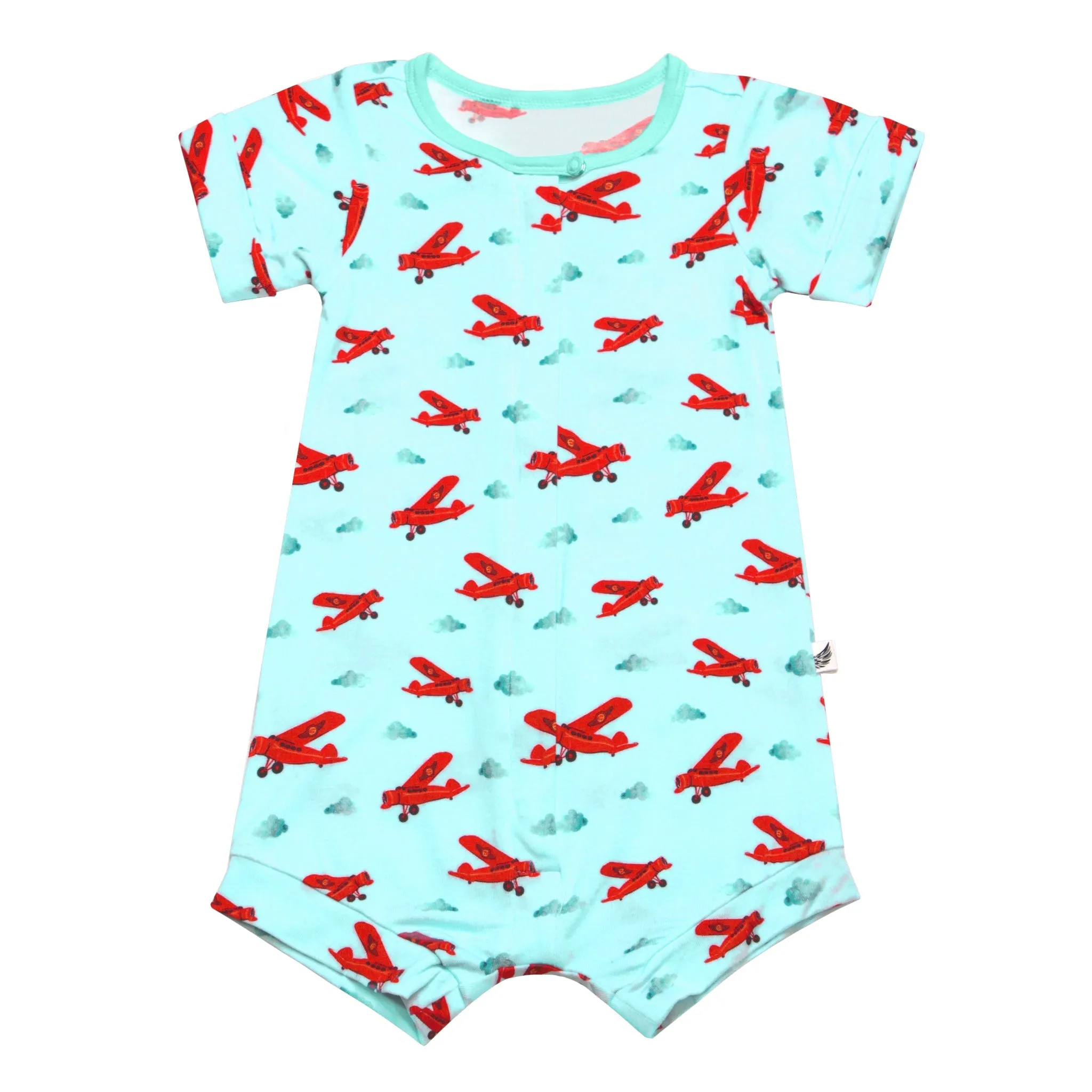 Free Dreamers Aviators Short Two-Way Zippy Romper (0-3T)