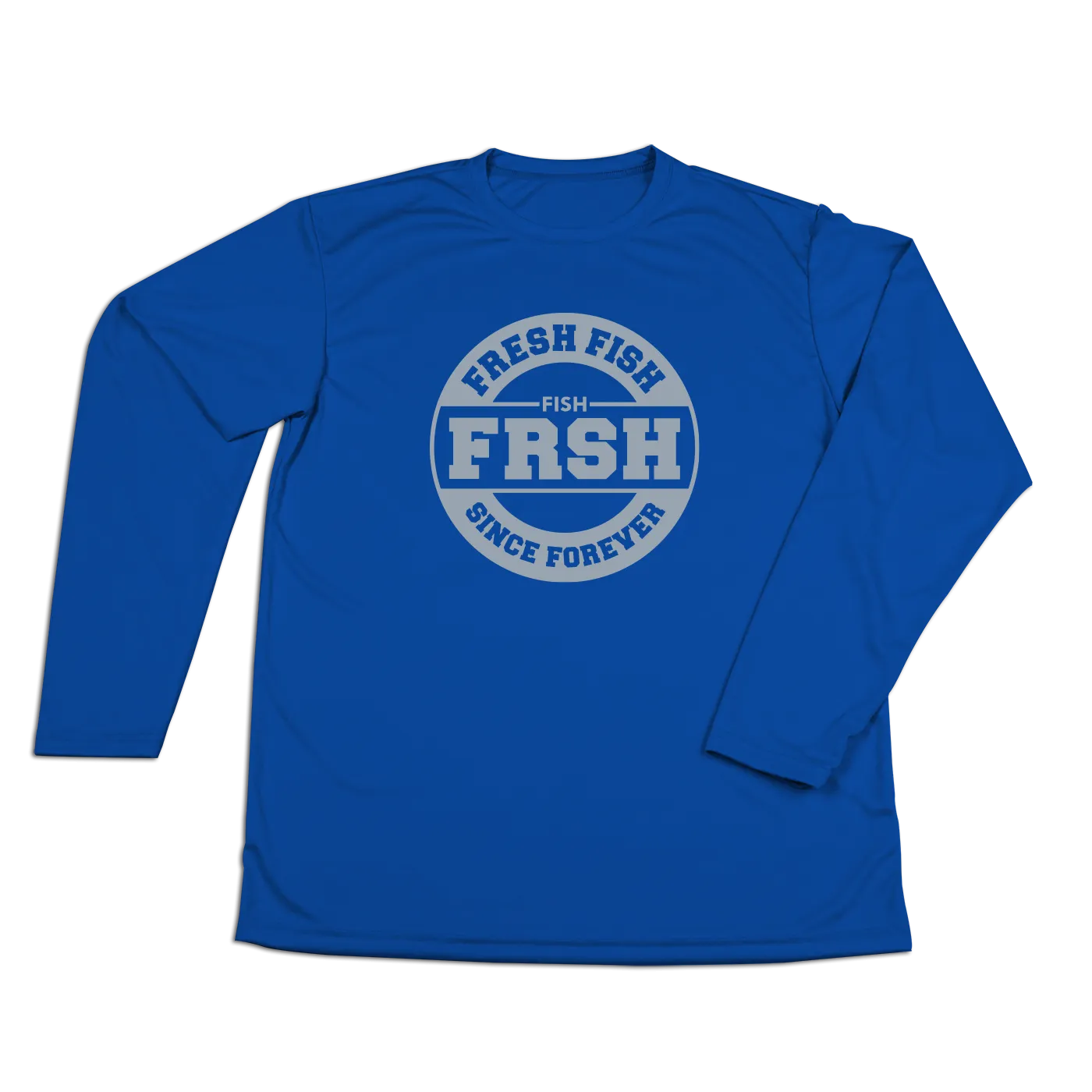 #FRESHFISH Performance Long Sleeve Shirt - Gray Print