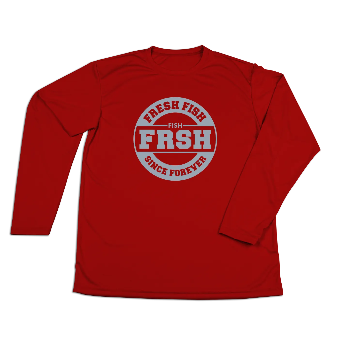 #FRESHFISH Performance Long Sleeve Shirt - Gray Print