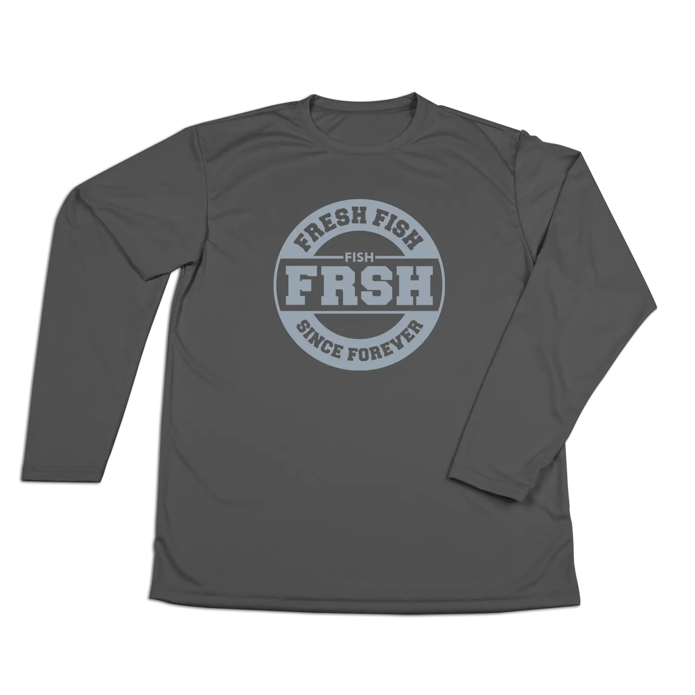 #FRESHFISH Performance Long Sleeve Shirt - Gray Print