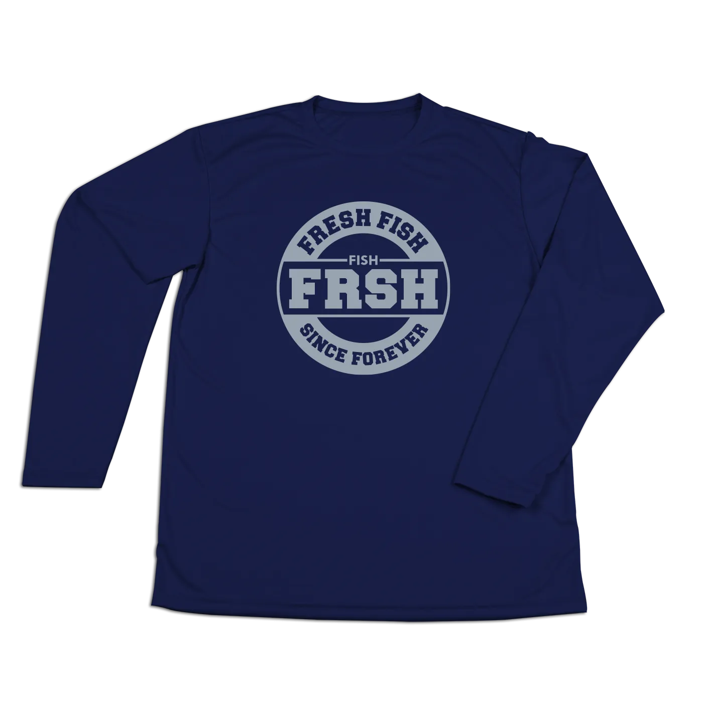 #FRESHFISH Performance Long Sleeve Shirt - Gray Print