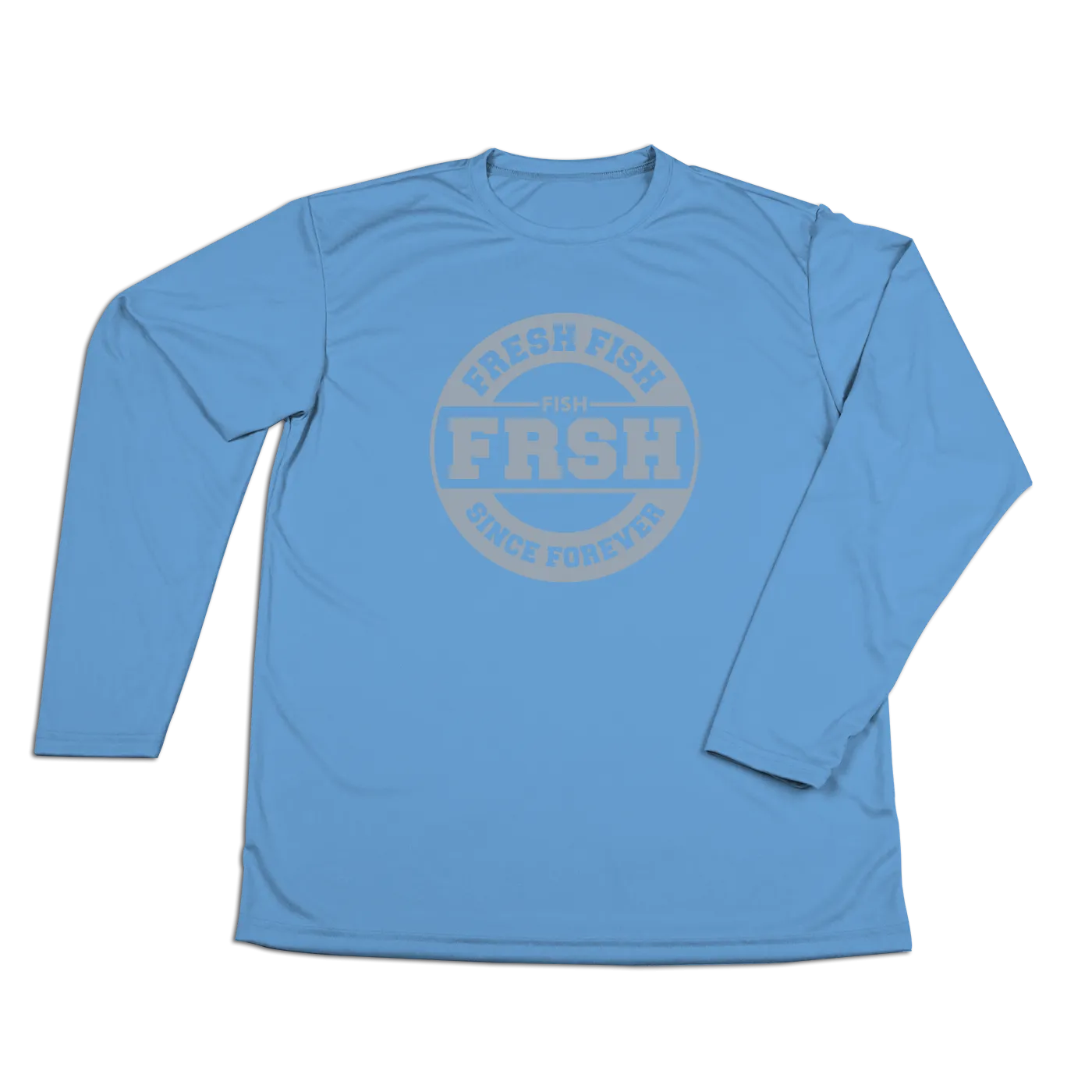 #FRESHFISH Performance Long Sleeve Shirt - Gray Print