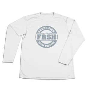 #FRESHFISH Performance Long Sleeve Shirt - Gray Print