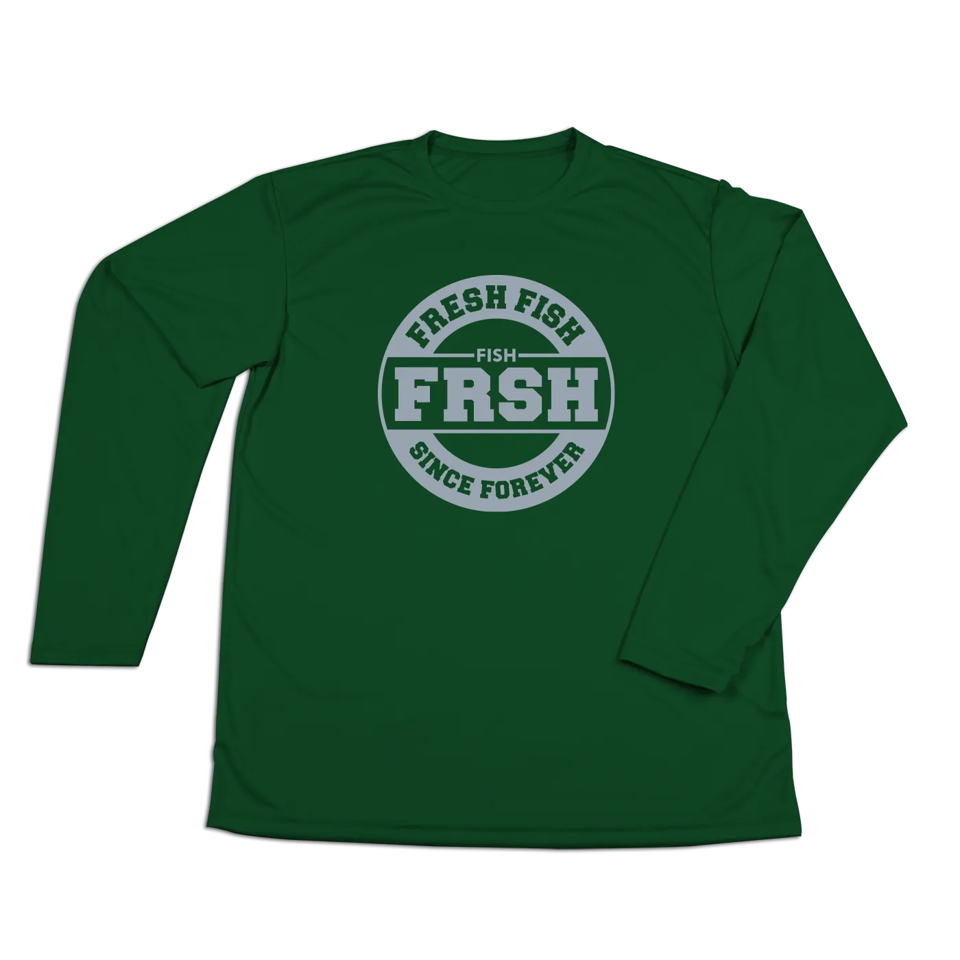 #FRESHFISH Performance Long Sleeve Shirt - Gray Print