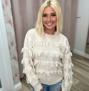 Fringe sweater