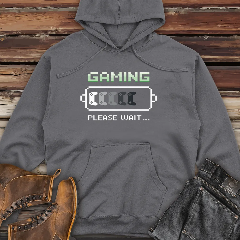 Gaming Please Wait Midweight Hooded Sweatshirt