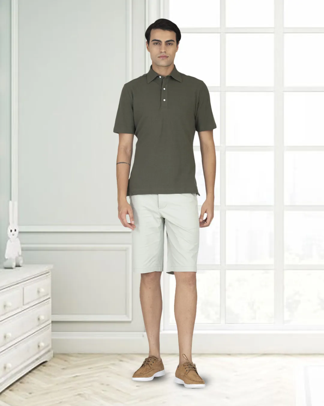 Genoa Pale Green Shorts