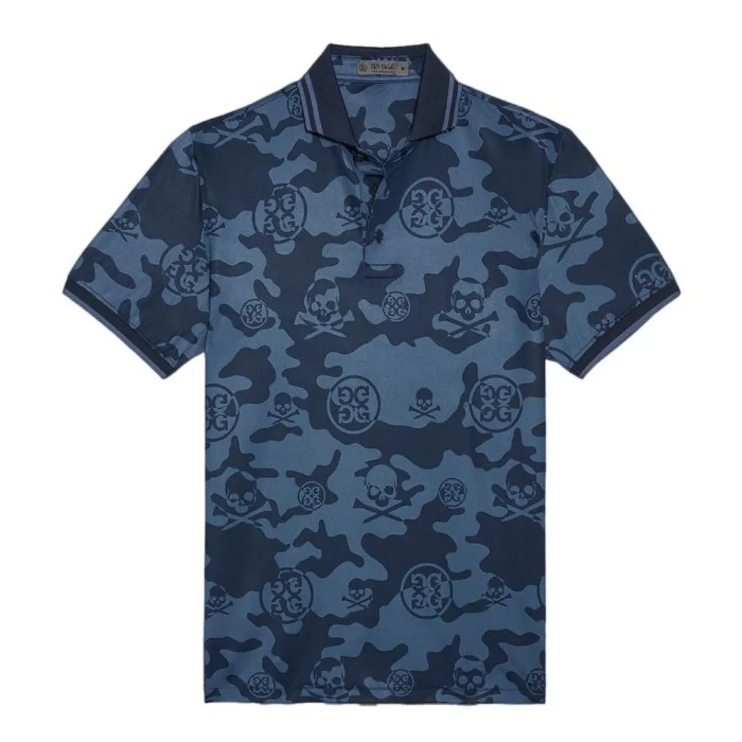 G/FORE Men's Exploded Icon Camo Tech Jersey Slim Fit Golf Polo T-Shirt