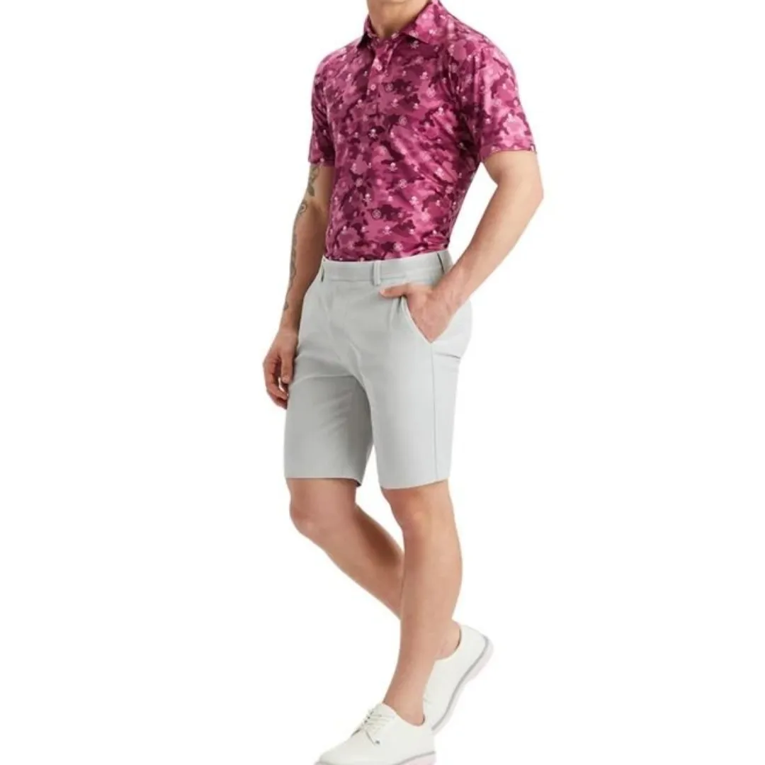 G/FORE Purple Camo Regular Fit Polo T-Shirt