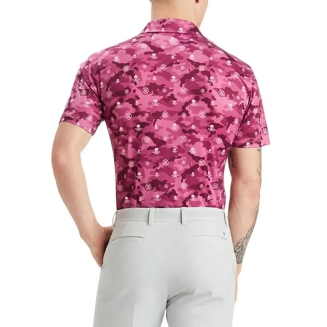 G/FORE Purple Camo Regular Fit Polo T-Shirt