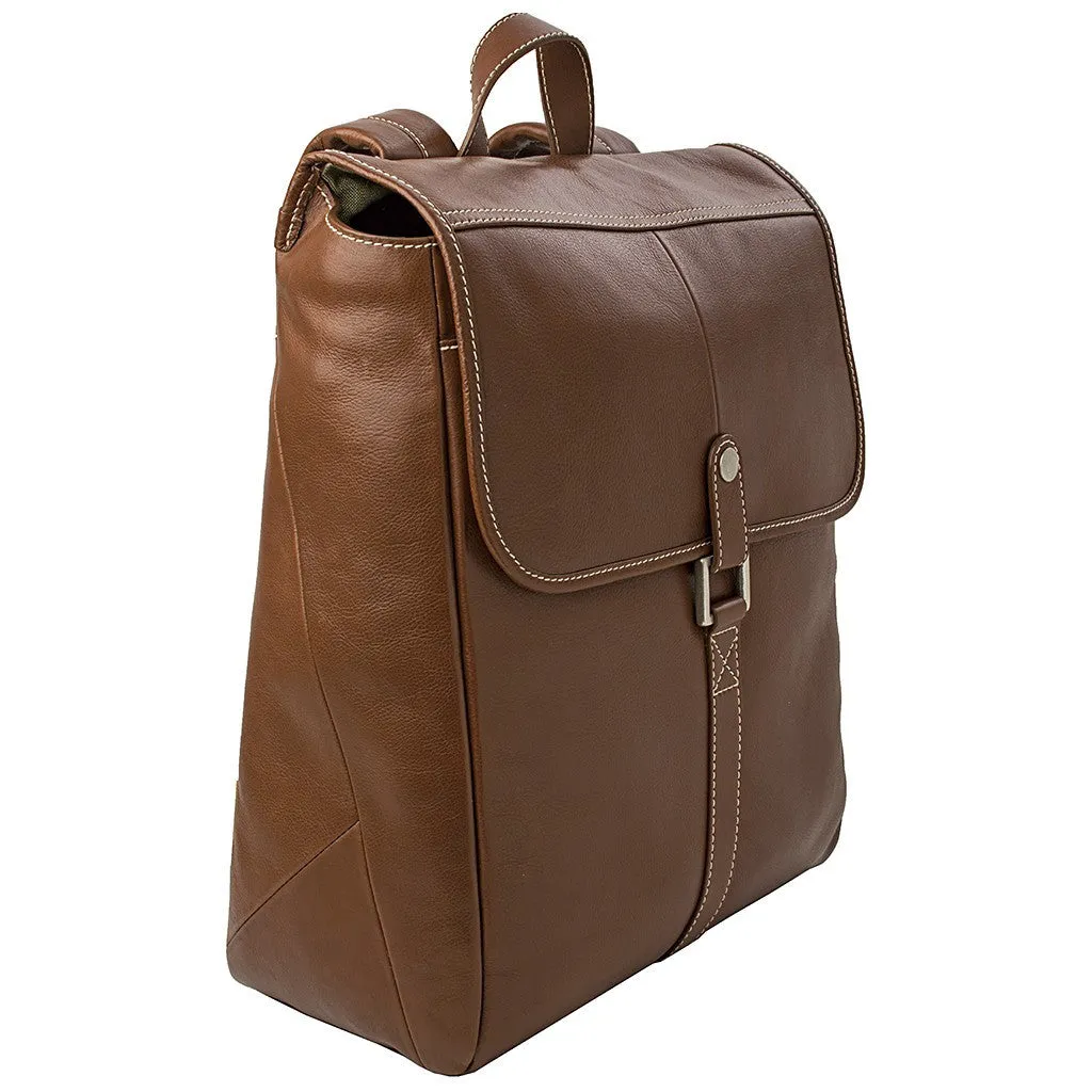 Hector Leather Backpack in Brown