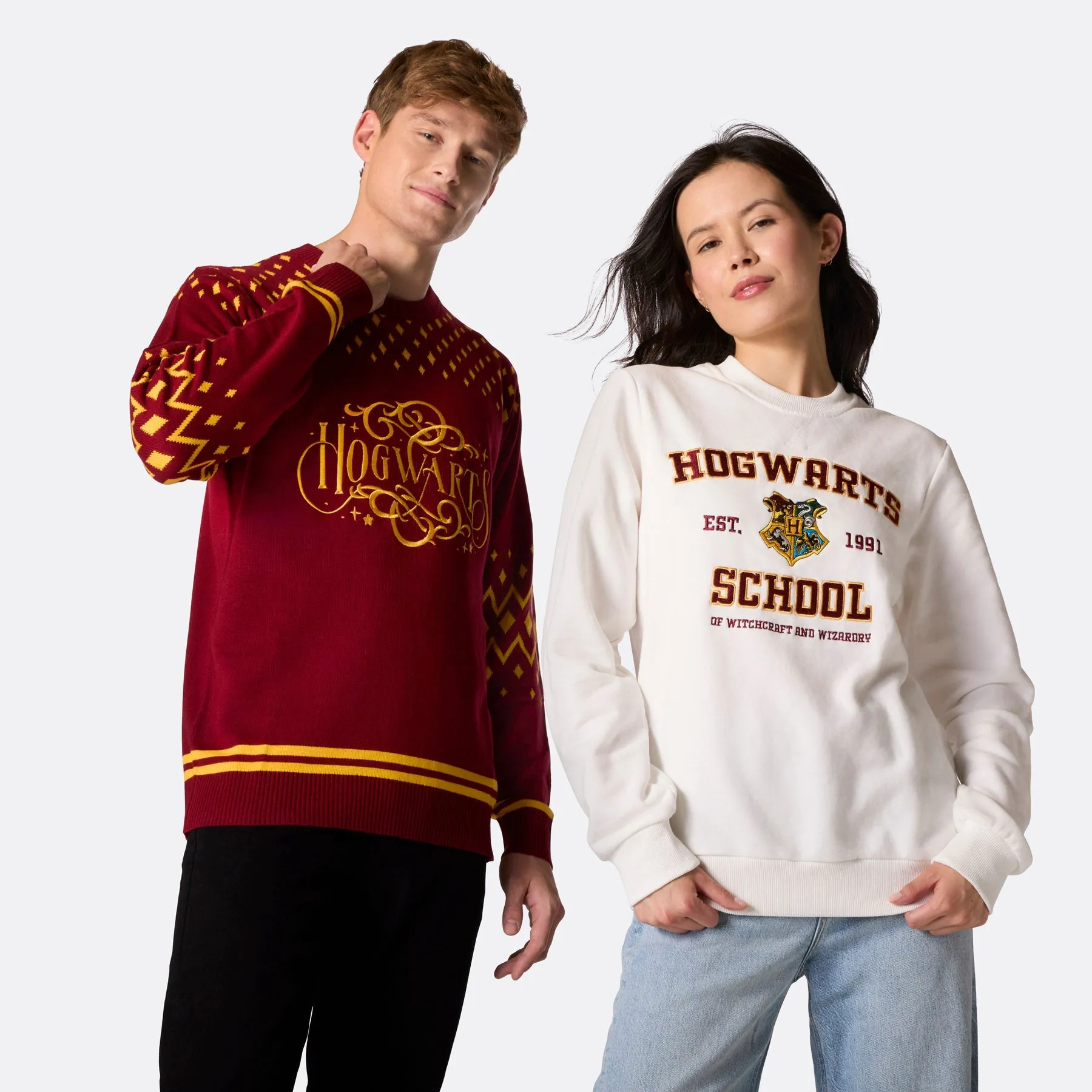 Hogwarts School Weihnachts-Sweatshirt Herren