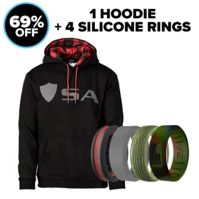 HOODIE   4 SILICONE RINGS