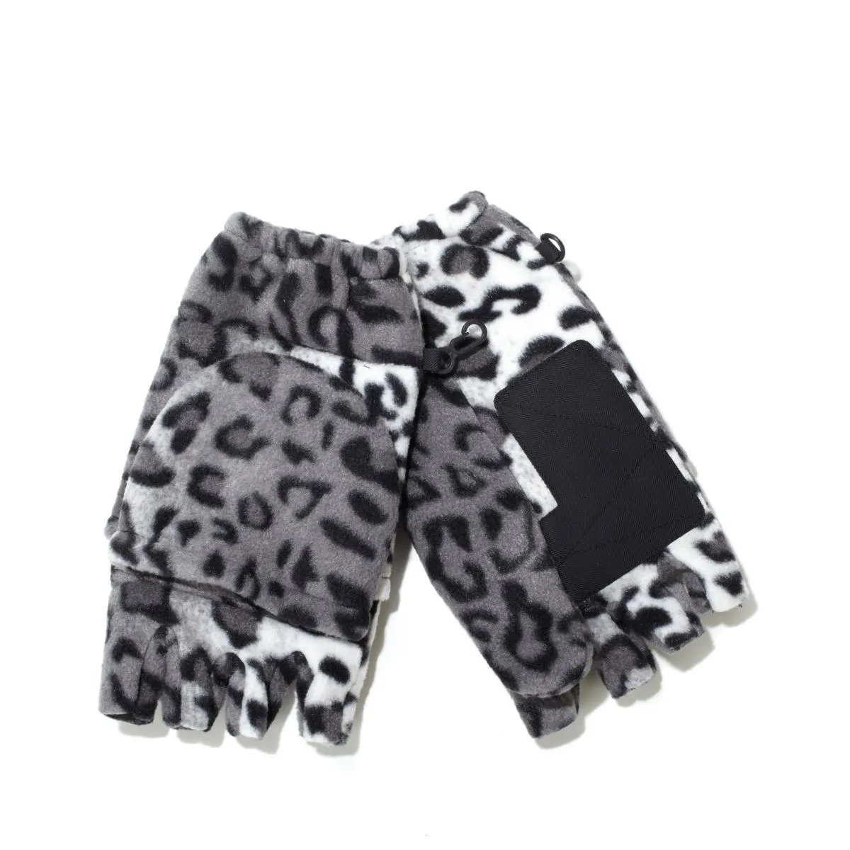 Hot Headz Polarex Fleece Glomitts - Trendy Snow Leopard Design for Winter