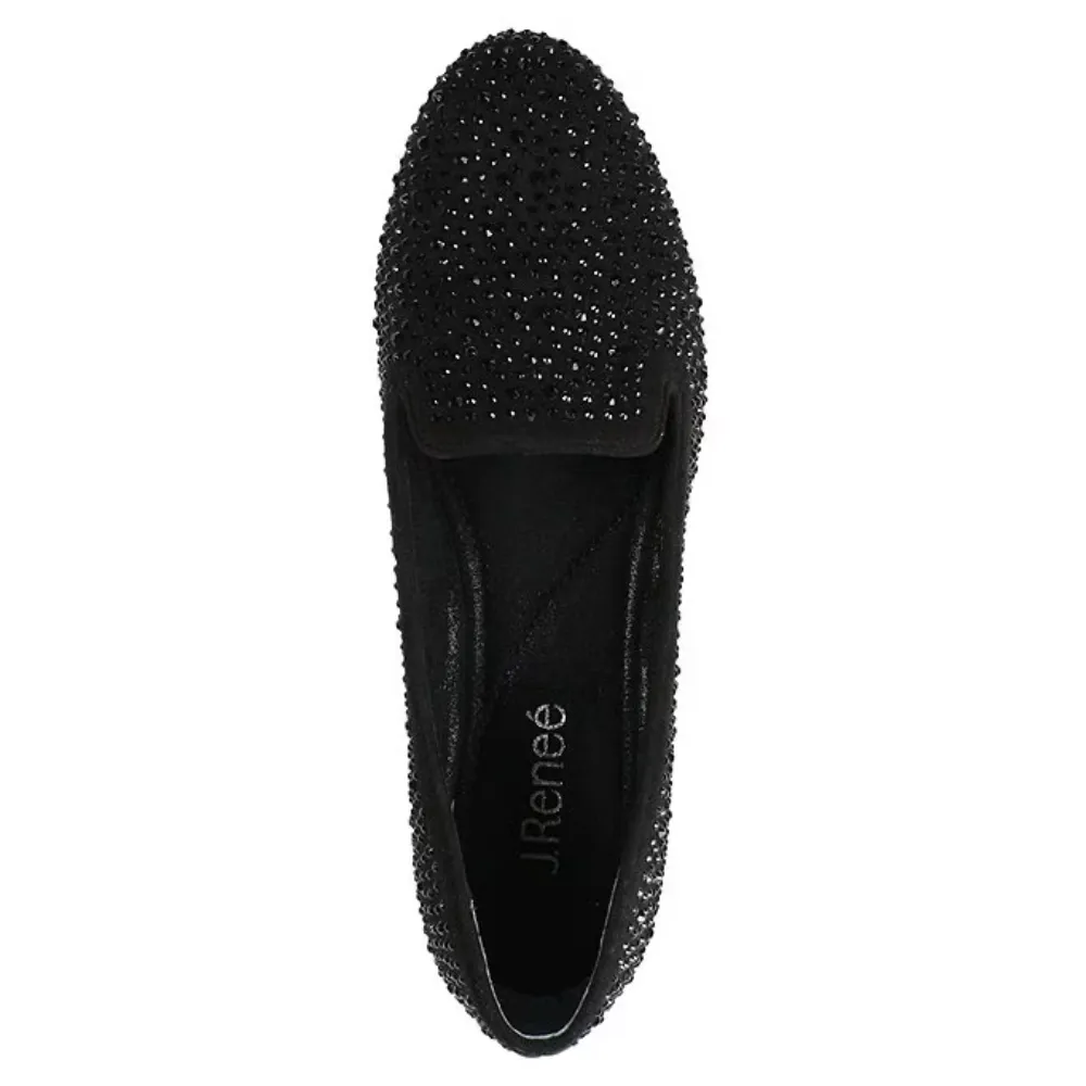 J. Renee Hanuko Black Suede Slip-On (Women's)