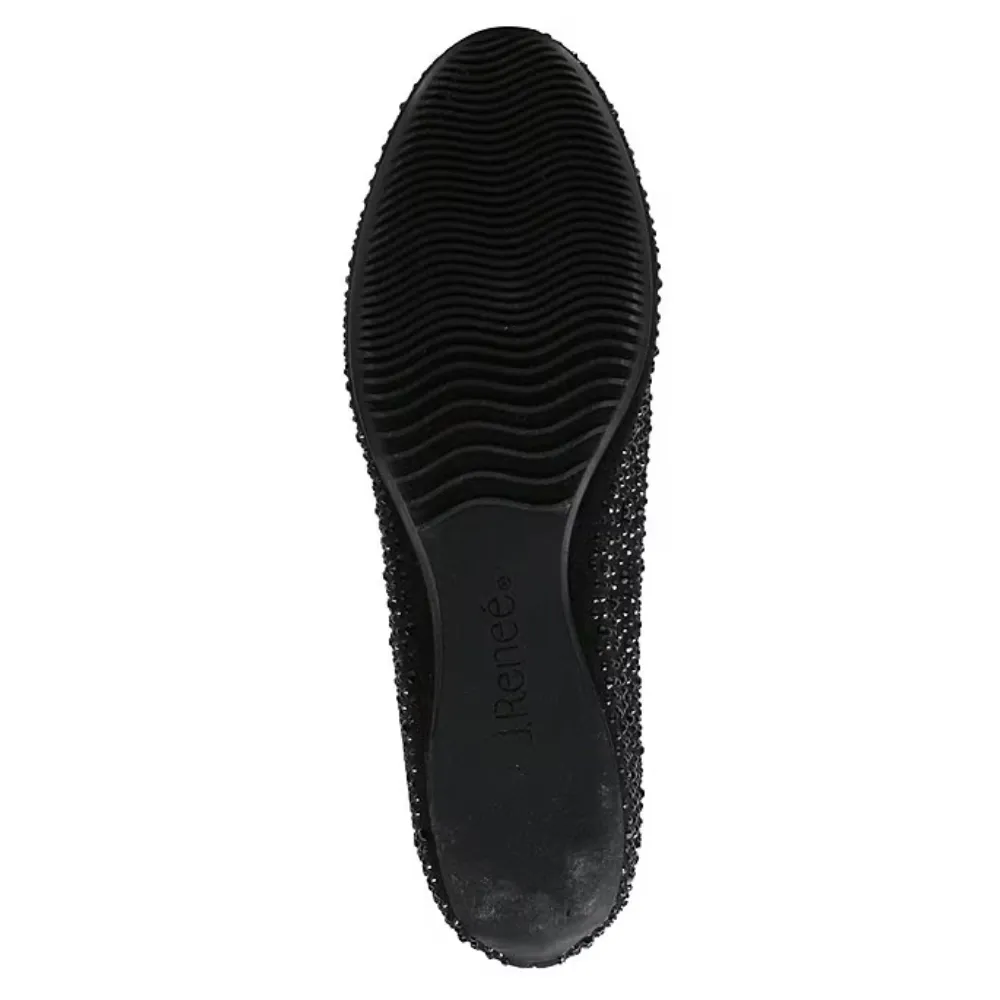 J. Renee Hanuko Black Suede Slip-On (Women's)