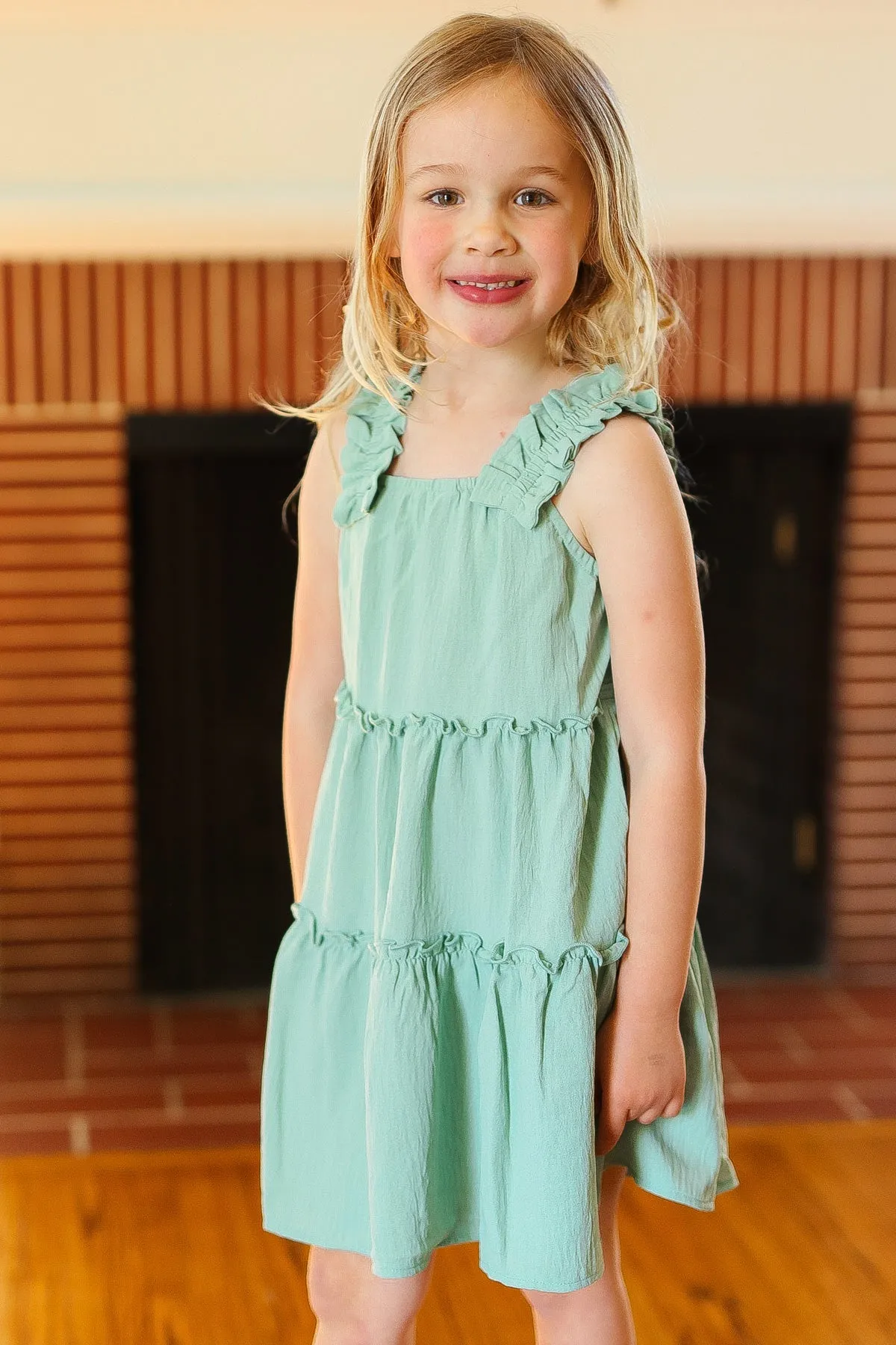 Joyful Tiered Ruffle Sleeveless Dress