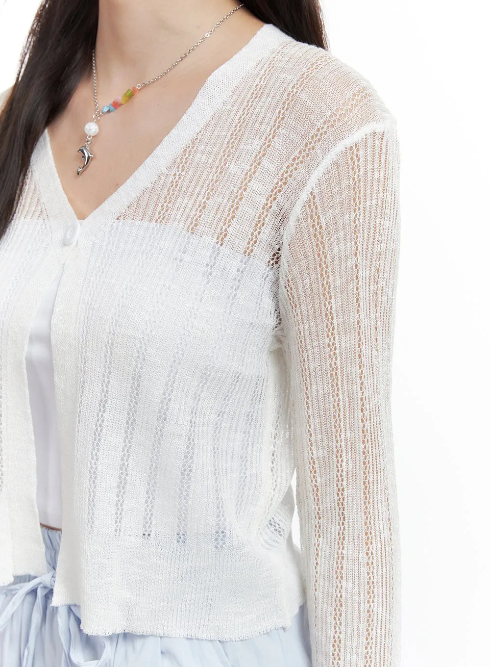 Lace Mesh Cardigan OL416