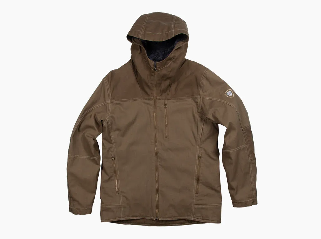 LAW FLEECE LINED HOODY KHAKI