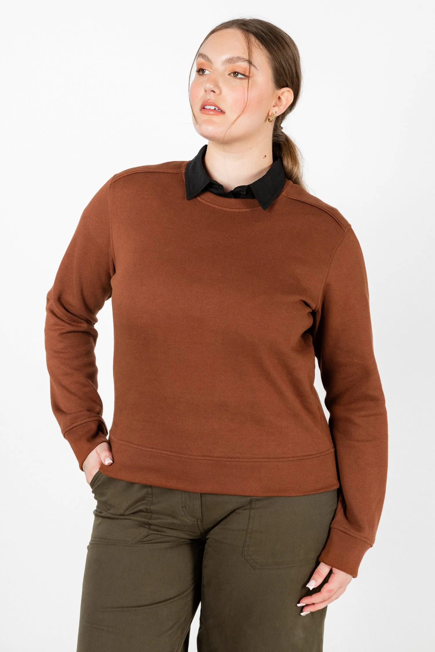 Linnton Crew Sweatshirt / Burnt Umber