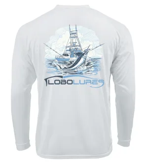 Lobo Lures Never Back Down Sportfish Lifestyle Performance UPF50  T-Shirt