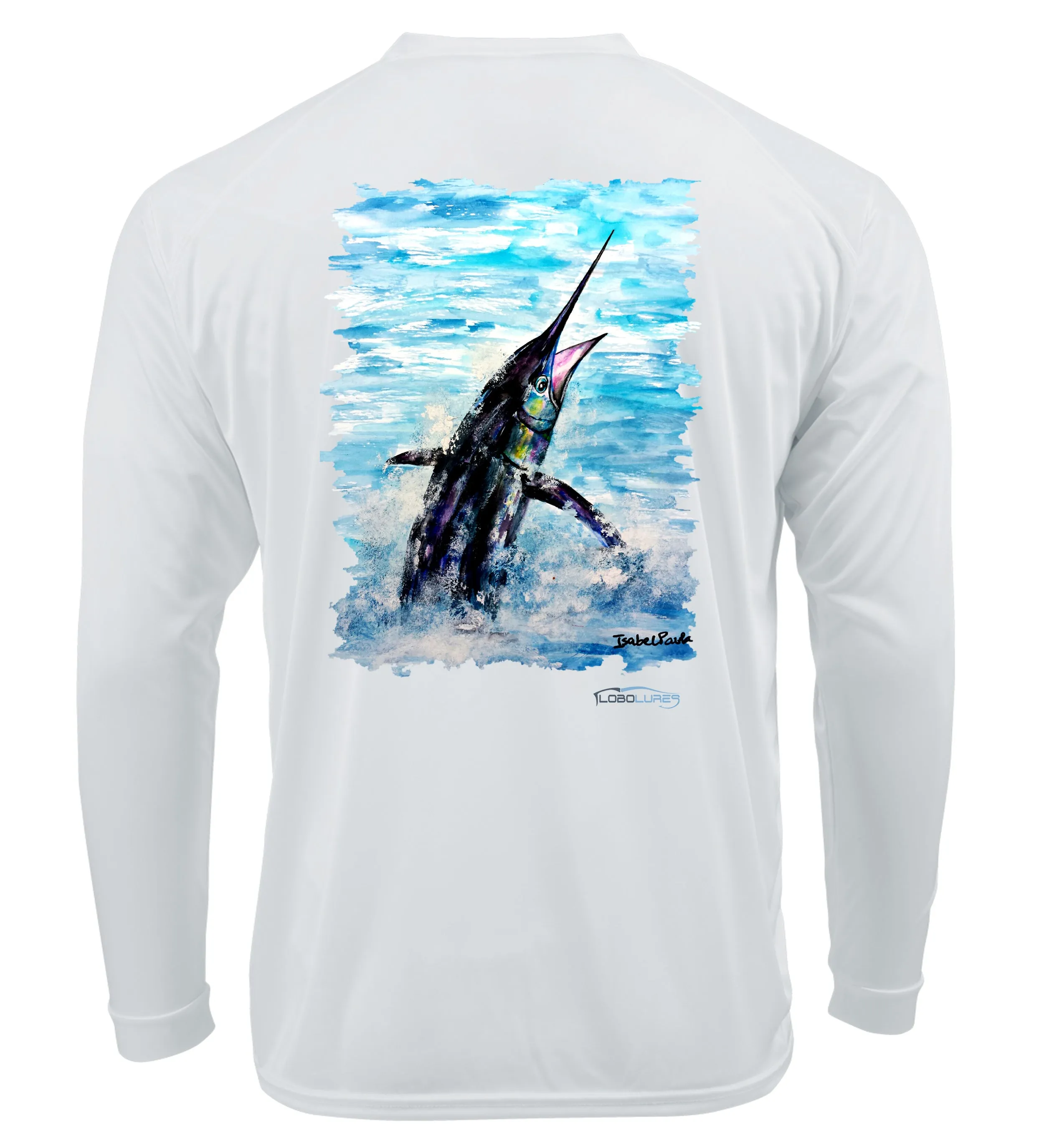 Lobo Lures Pacific Fly Rash Guard LS Performance UPF 50 Unisex Shirt