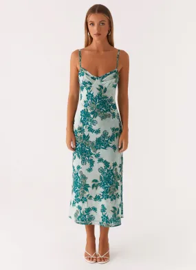 Love Song Midi Dress - Cloud Nine Floral