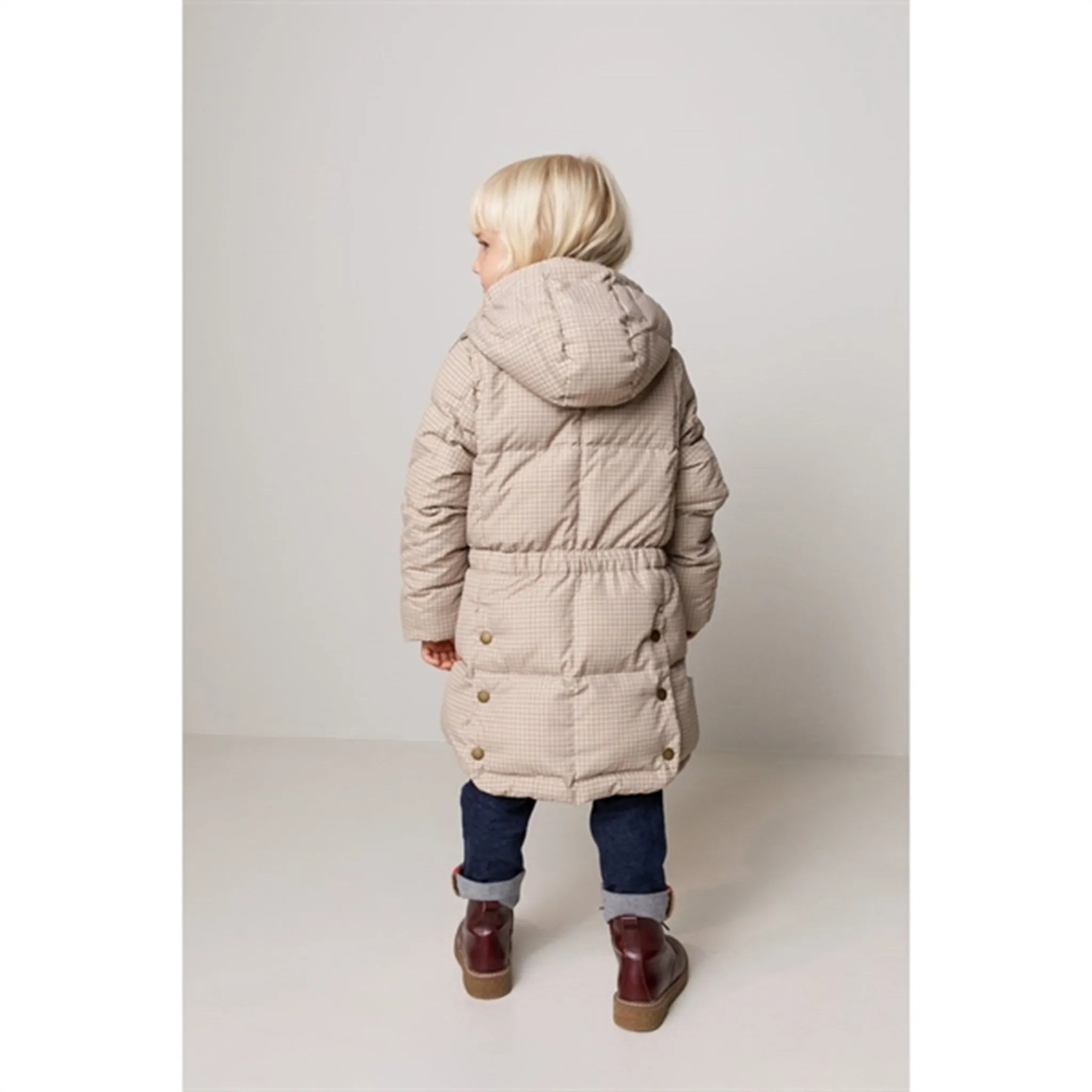 MarMar Olvin Puffer Down Jacket Wood Check