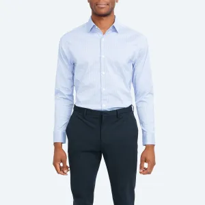 Men's Aero Dress Shirt - Blue on Blue Grid