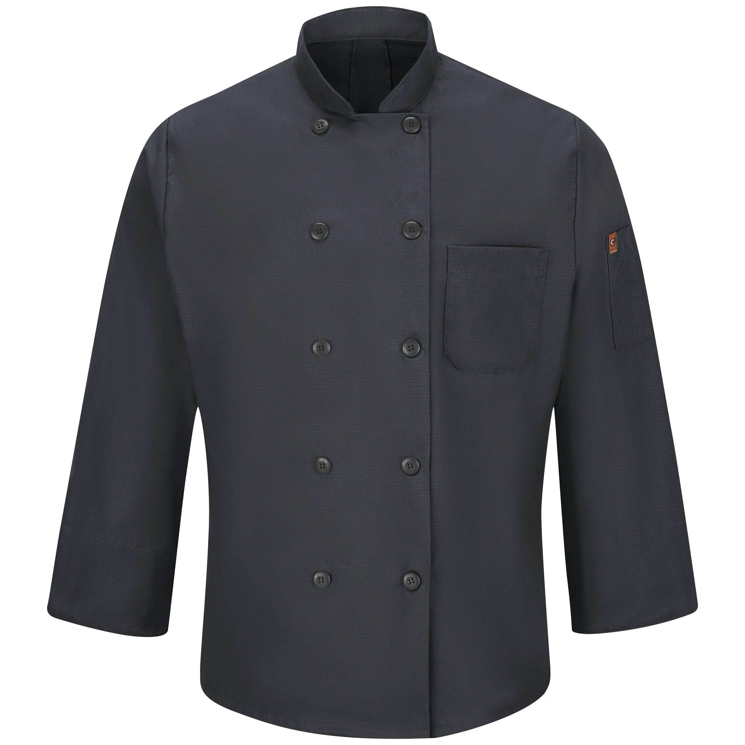 Men's Chef Coat with OilBlok   MIMIX 042X - Charcoal