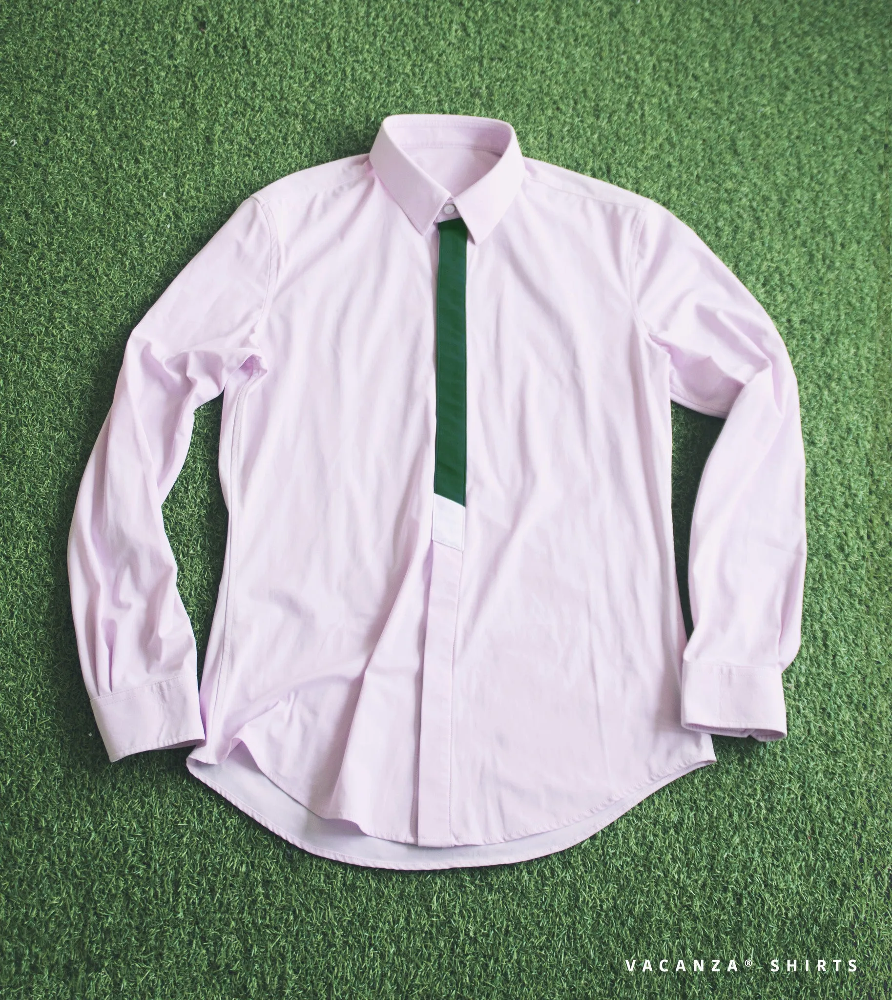 Men's Contrast Color Functional Dress Shirt