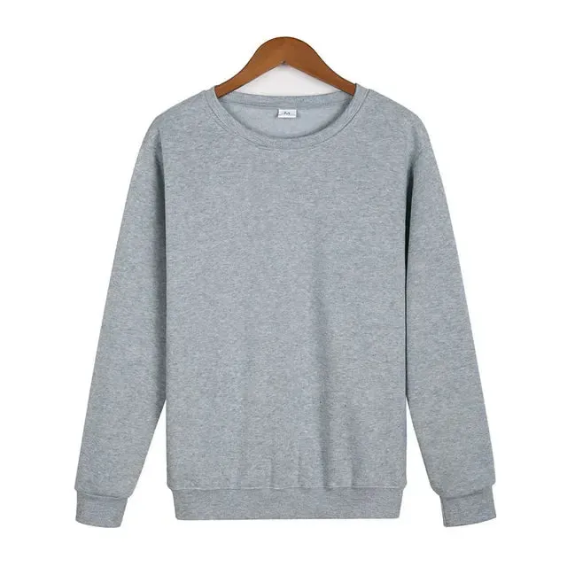 Men's Crew Neck Sweatshirt Thick Loose Fit Soft Basic Pullover Sweatshir Moisture Wicking & Breathable XS-3XL