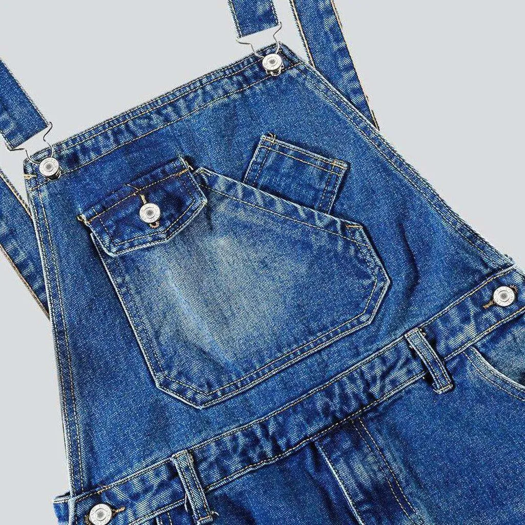 Men's jeans overall shorts