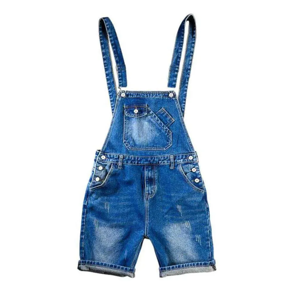 Men's jeans overall shorts